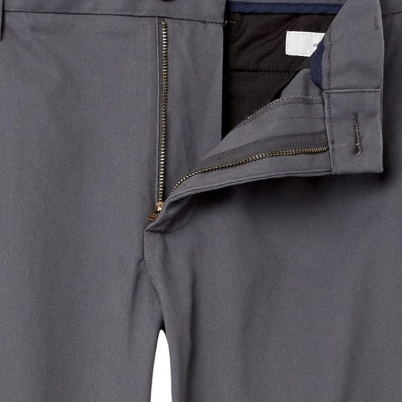 Amazon Essentials Men's Grey Classic-Fit Wrinkle-Resistant Pants Size 34 NWOT - Picture 4 of 12